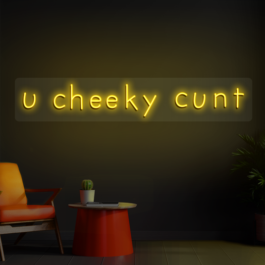 U cheeky cunt