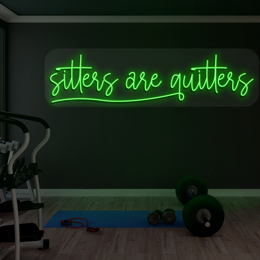 Sitters are quitters