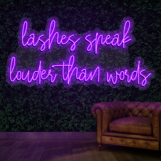 Lashes speak louder than words