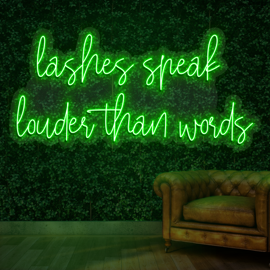 Lashes speak louder than words