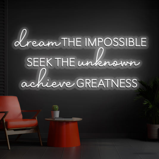 Dream, Unknown, Achieve